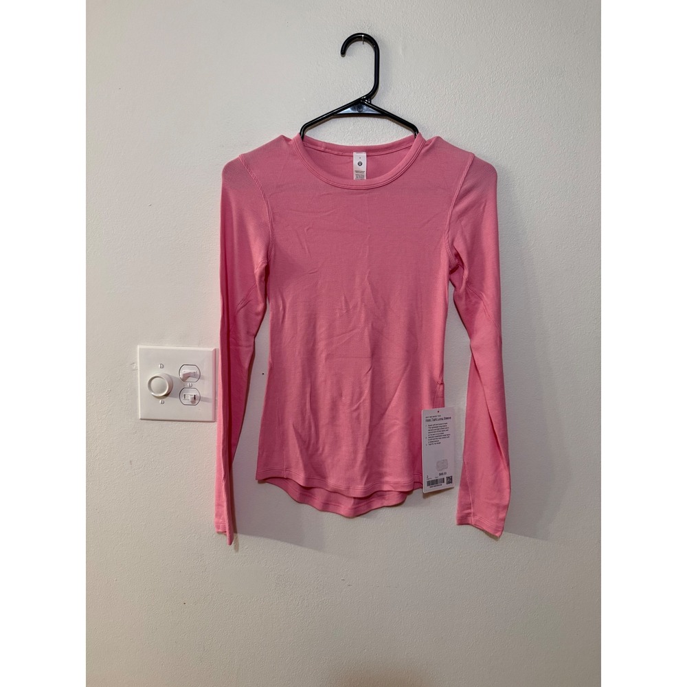 Lululemon Hold Tight Long Sleeve Candy Cloud Size 2 NWT